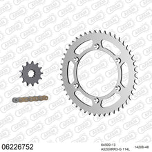 Lade das Bild in den Galerie-Viewer, AFAM Kettensatz 520, X-Ring, golden, 3498kg, HUSQVARNA WR 250 2001-2013
