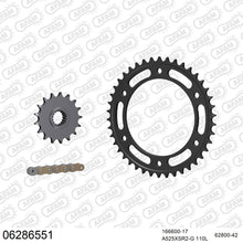 Lade das Bild in den Galerie-Viewer, AFAM Kettensatz 525, X-Ring, golden, 4263kg, HUSQVARNA 900 Nuda ABS 2012-2013
