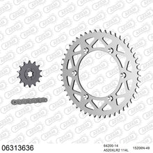 Lade das Bild in den Galerie-Viewer, AFAM Kettensatz 520, X-Ring, 3366kg, Alu, HUSQVARNA SM 125 S 2002-2013

