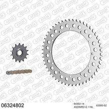 Lade das Bild in den Galerie-Viewer, AFAM Kettensatz 520, golden, 3498kg, Alu, HUSQVARNA CR 240 1985-1985
