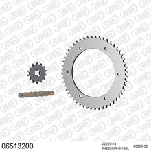 Lade das Bild in den Galerie-Viewer, AFAM Kettensatz 428, X-Ring, golden, 2244kg, HYOSUNG GT 125 R 2006-2015
