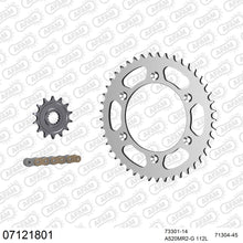 Lade das Bild in den Galerie-Viewer, AFAM Kettensatz 520, golden, 3498kg, KTM SX 200 2003-2003
