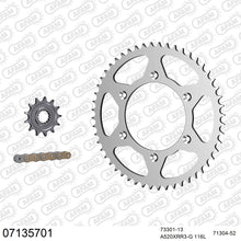 Lade das Bild in den Galerie-Viewer, AFAM Kettensatz 520, X-Ring, golden, 3498kg, KTM GS 350 1986-1986
