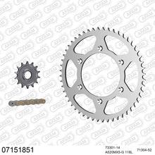Lade das Bild in den Galerie-Viewer, AFAM Kettensatz 520, golden, 3814kg, KTM XC-F 450 2008-2009
