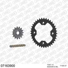 Lade das Bild in den Galerie-Viewer, AFAM Kettensatz 520, X-Ring, golden, 3712kg, KTM XC 525 Quad 2008-2012
