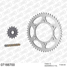 Lade das Bild in den Galerie-Viewer, AFAM Kettensatz 520, X-Ring, golden, 3498kg, KTM GS 540 1998-1999
