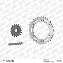 Lade das Bild in den Galerie-Viewer, AFAM Kettensatz 520, X-Ring, golden, 3712kg, KTM 620 LC4 Duke 1994-1999
