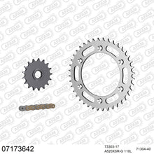 Lade das Bild in den Galerie-Viewer, AFAM Kettensatz 520, X-Ring, golden, 3712kg, KTM SMC 660 Supermoto 2005-2006
