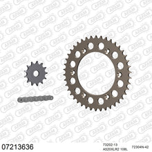 Lade das Bild in den Galerie-Viewer, AFAM Kettensatz 520, X-Ring, 3366kg, Alu, KTM 125 Sting 1997-1998
