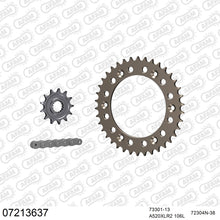 Lade das Bild in den Galerie-Viewer, AFAM Kettensatz 520, X-Ring, 3366kg, Alu, KTM SM 125 Supermoto 2000-2001
