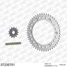 Lade das Bild in den Galerie-Viewer, AFAM Kettensatz 520, X-Ring, golden, 3498kg, Alu, KTM GS 350 1987-1987
