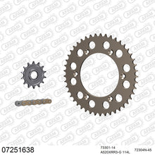 Lade das Bild in den Galerie-Viewer, AFAM Kettensatz 520, X-Ring, golden, 3498kg, Alu, KTM SMR 450 2021-2021
