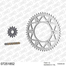 Lade das Bild in den Galerie-Viewer, AFAM Kettensatz 520, golden, 3814kg, Alu, KTM XC-F 450 2013-2015
