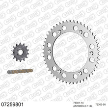 Lade das Bild in den Galerie-Viewer, AFAM Kettensatz 520, golden, 3814kg, Alu, KTM MX 500 1989-1989
