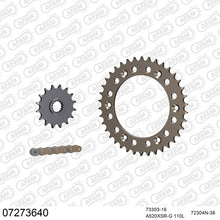 Lade das Bild in den Galerie-Viewer, AFAM Kettensatz 520, X-Ring, golden, 3712kg, Alu, KTM SMC 660 Supermoto 2003-2004
