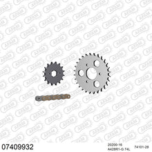 Lade das Bild in den Galerie-Viewer, AFAM Kettensatz 428, golden, 2244kg, KYMCO MAXXER 90 2005-2016
