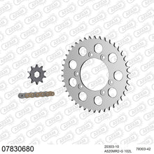 Lade das Bild in den Galerie-Viewer, AFAM Kettensatz 520, golden, 3498kg, Alu, MONTESA/HONDA 315 R Honda 2001-2004
