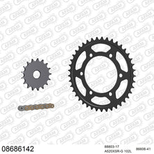 Lade das Bild in den Galerie-Viewer, AFAM Kettensatz 520, X-Ring, golden, 3712kg, TRIUMPH T100 900 Bonneville  Black 2017-2021
