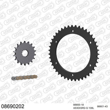 Lade das Bild in den Galerie-Viewer, AFAM Kettensatz 530, X-Ring, golden, 4263kg, TRIUMPH 1050 T Speed Triple ABS 2012-2014
