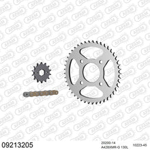 Lade das Bild in den Galerie-Viewer, AFAM Kettensatz 428, X-Ring, golden, 2244kg, DAELIM VJF 125 Fi Roadwin R 2008-2016
