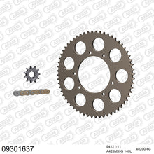 Lade das Bild in den Galerie-Viewer, AFAM Kettensatz 428, golden, 2448kg, Alu, HM-HONDA CRM 50 Derapage 2003-2013
