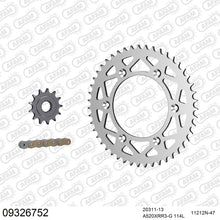 Lade das Bild in den Galerie-Viewer, AFAM Kettensatz 520, X-Ring, golden, 3498kg, Alu, HM-HONDA CRE 250 R Enduro 2004-2007
