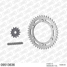 Lade das Bild in den Galerie-Viewer, AFAM Kettensatz 520, X-Ring, 3366kg, GAS-GAS SM 125 Supermotard 2002-2006
