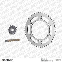 Lade das Bild in den Galerie-Viewer, AFAM Kettensatz 520, X-Ring, golden, 3498kg, GAS-GAS EC 300 F 2014-2015
