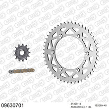 Lade das Bild in den Galerie-Viewer, AFAM Kettensatz 520, X-Ring, golden, 3498kg, Alu, GAS-GAS EC 300 F 2014-2015
