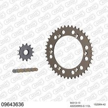 Lade das Bild in den Galerie-Viewer, AFAM Kettensatz 520, X-Ring, golden, 3498kg, Alu, GAS-GAS SM 400 FSE 2001-2002
