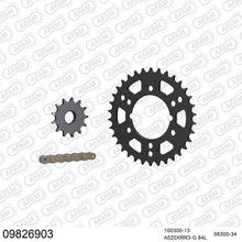 Lade das Bild in den Galerie-Viewer, AFAM Kettensatz 520, X-Ring, golden, 3498kg, POLARIS 250 Trail Boss 1991-1993
