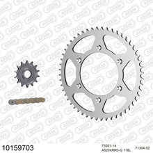 Lade das Bild in den Galerie-Viewer, AFAM Kettensatz 520, X-Ring, golden, 3498kg, HUSABERG FE 501 2013-2014
