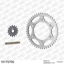 Lade das Bild in den Galerie-Viewer, AFAM Kettensatz 520, X-Ring, golden, 3712kg, HUSABERG FE 600 Enduro 2000-2003
