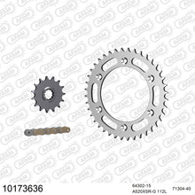 Lade das Bild in den Galerie-Viewer, AFAM Kettensatz 520, X-Ring, golden, 3712kg, HUSABERG FS 650 Supermotard 2004-2007

