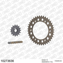 Lade das Bild in den Galerie-Viewer, AFAM Kettensatz 520, X-Ring, golden, 3712kg, Alu, HUSABERG FS 650 Supermotard 2004-2007
