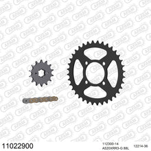 Lade das Bild in den Galerie-Viewer, AFAM Kettensatz 520, X-Ring, golden, 3498kg, AEON 220 Cobra 2005-2011
