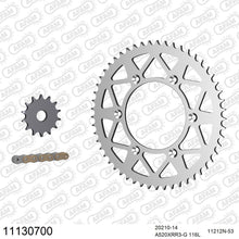 Lade das Bild in den Galerie-Viewer, AFAM Kettensatz 520, X-Ring, golden, 3498kg, Alu, HM-HONDA CRE F 300 X 2008-2016
