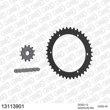 Lade das Bild in den Galerie-Viewer, AFAM Kettensatz 520, X-Ring, 3366kg, XROADS 125 Stinger 2003-2004
