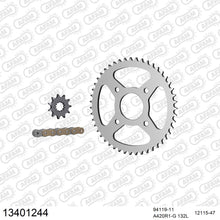 Lade das Bild in den Galerie-Viewer, AFAM Kettensatz 420, golden, 2142kg, MBK TZR 50 X-Power 2003-2006
