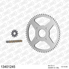 Lade das Bild in den Galerie-Viewer, AFAM Kettensatz 420, golden, 2142kg, MBK TZR 50 X-Power 2007-2011
