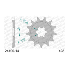 Lade das Bild in den Galerie-Viewer, AFAM Ritzel 428, 14 Zähne
