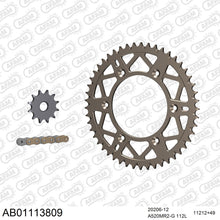Lade das Bild in den Galerie-Viewer, AFAM Kettensatz 520, golden, 3498kg, Alu, selfclean, HONDA CR 125 R V 1997-1997
