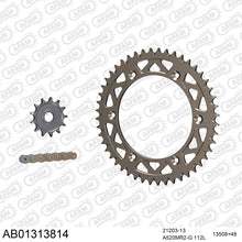Lade das Bild in den Galerie-Viewer, AFAM Kettensatz 520, golden, 3498kg, Alu, selfclean, YAMAHA YZ 125 J,K 1997-1998
