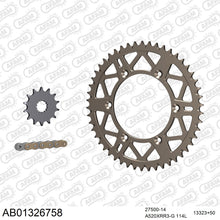 Lade das Bild in den Galerie-Viewer, AFAM Kettensatz 520, X-Ring, golden, 3498kg, Alu, selfclean, YAMAHA WR 250 Z 2000-2001
