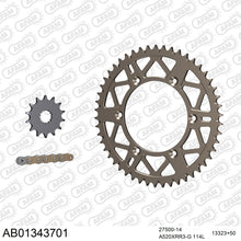 Lade das Bild in den Galerie-Viewer, AFAM Kettensatz 520, X-Ring, golden, 3498kg, Alu, selfclean, YAMAHA WR 400 F L 1999-1999
