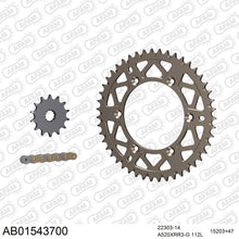 Lade das Bild in den Galerie-Viewer, AFAM Kettensatz 520, X-Ring, golden, 3498kg, Alu, selfclean, SUZUKI DR-Z 400 E Y,K1,K2,K3,K4,K5,K6,K7 2000-2007
