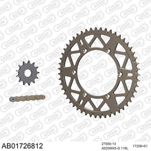 Lade das Bild in den Galerie-Viewer, AFAM Kettensatz 520, golden, 3814kg, Alu, selfclean, KAWASAKI KX 250 R1,R6F,R7F,R8F 2005-2008
