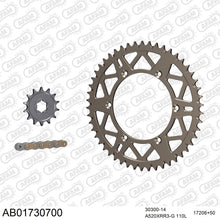 Lade das Bild in den Galerie-Viewer, AFAM Kettensatz 520, X-Ring, golden, 3498kg, Alu, selfclean, KAWASAKI KLX 300 R A2,A3,A4,A5,A6 1997-2001
