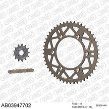 Lade das Bild in den Galerie-Viewer, AFAM Kettensatz 520, X-Ring, golden, 3498kg, Alu, selfclean, BETA RR 430 EFI Enduro / Enduro Racing 2020-2021
