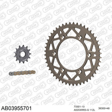Lade das Bild in den Galerie-Viewer, AFAM Kettensatz 520, X-Ring, golden, 3498kg, Alu, selfclean, BETA RR 480 EFI Enduro / Enduro Racing 2015-2019
